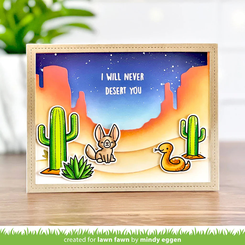 Critters in the desert Stamps and Dies Bundle by Lawn Fawn