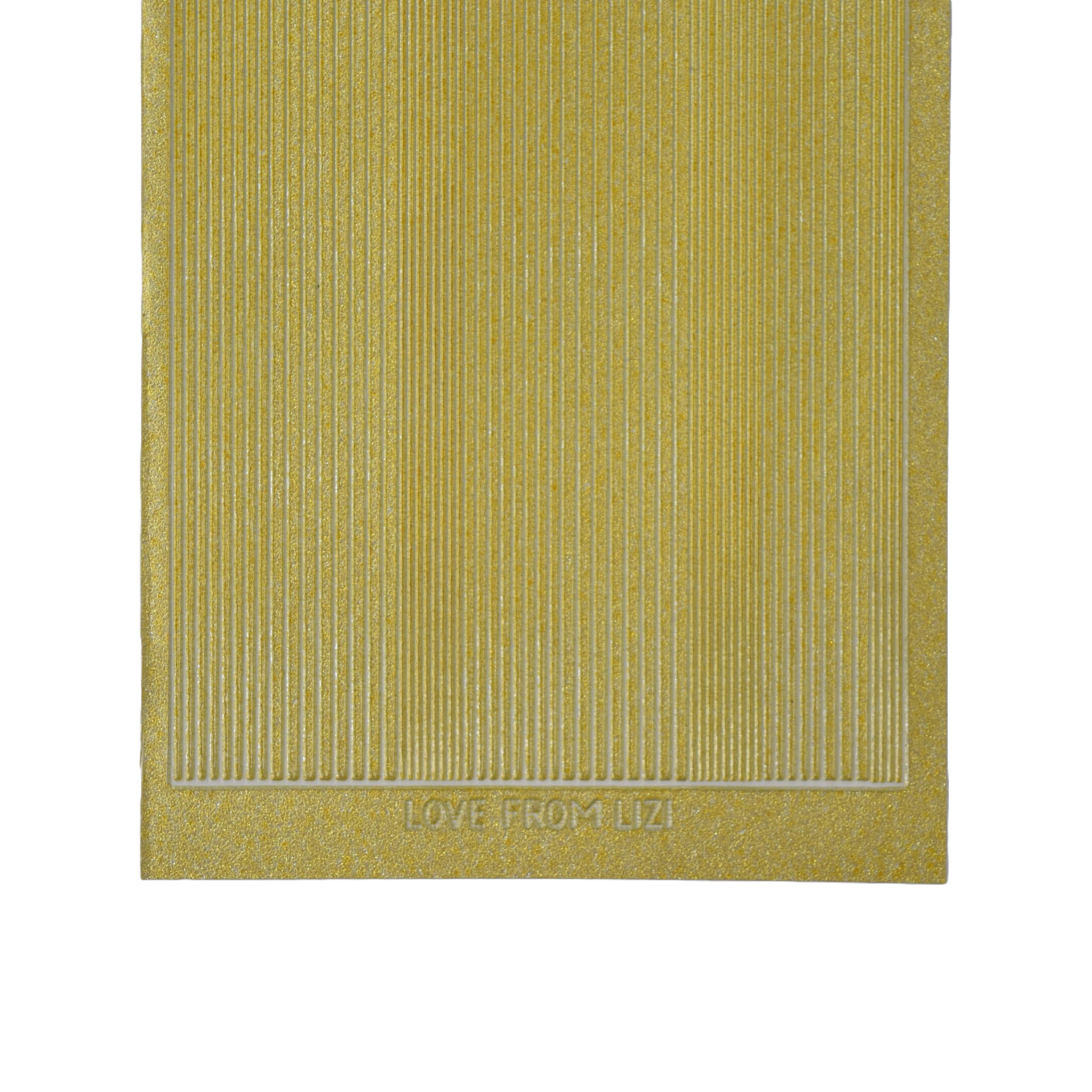 Pin Stripe Gold Moondust Peel-Off Stickers