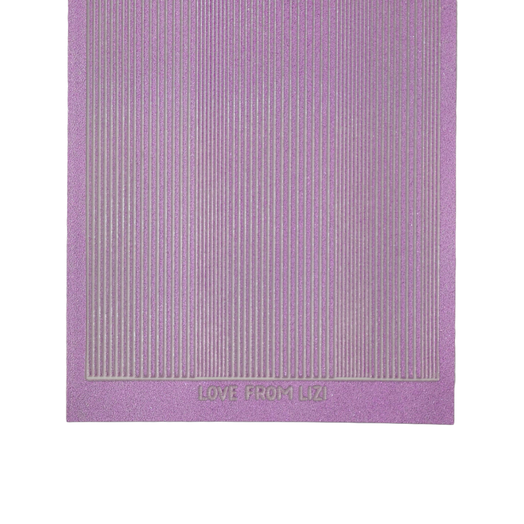 Pin Stripe Mauve Moondust Peel-Off Stickers