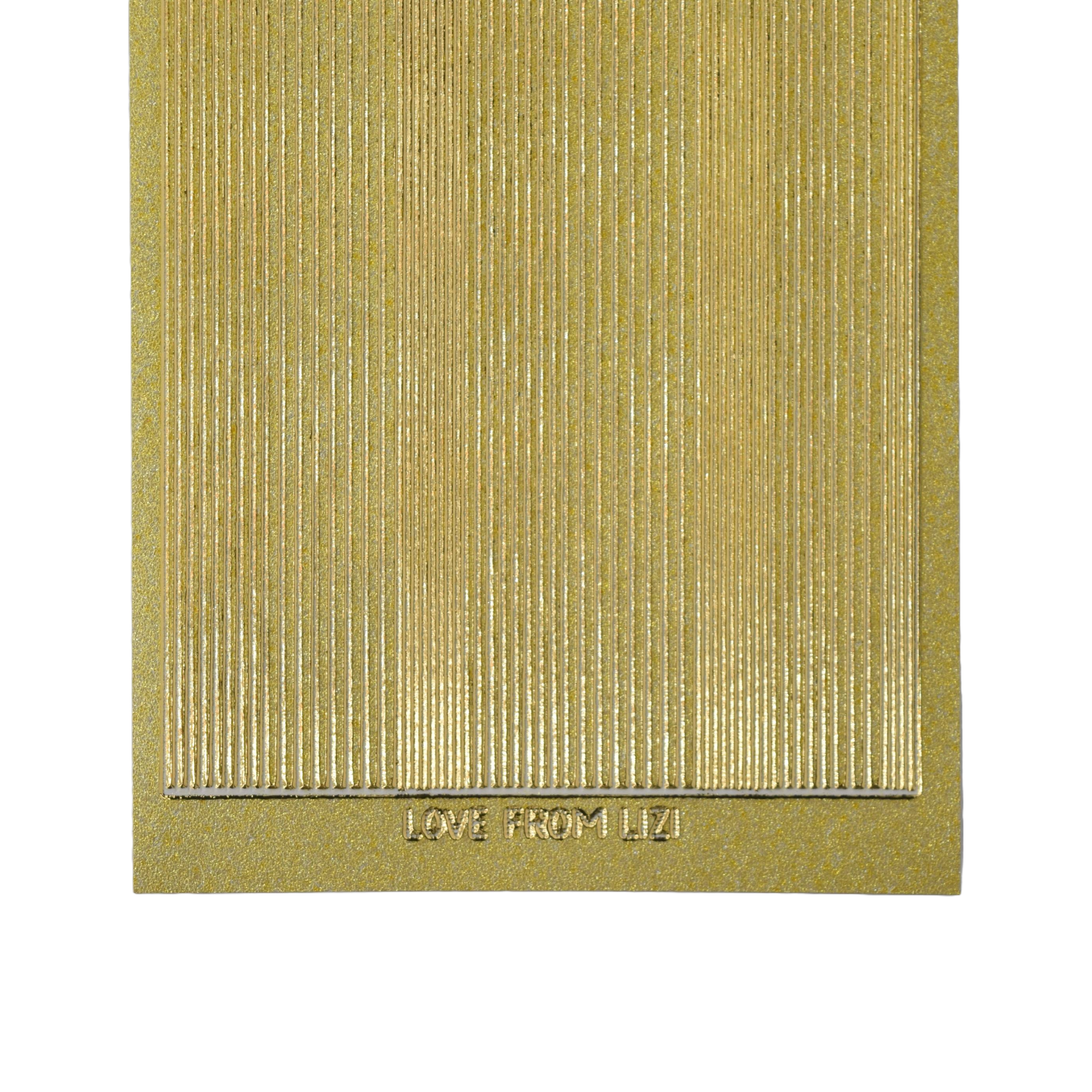 Pin Stripe Gold Moondust With Gold Finish Peel-Off Stickers