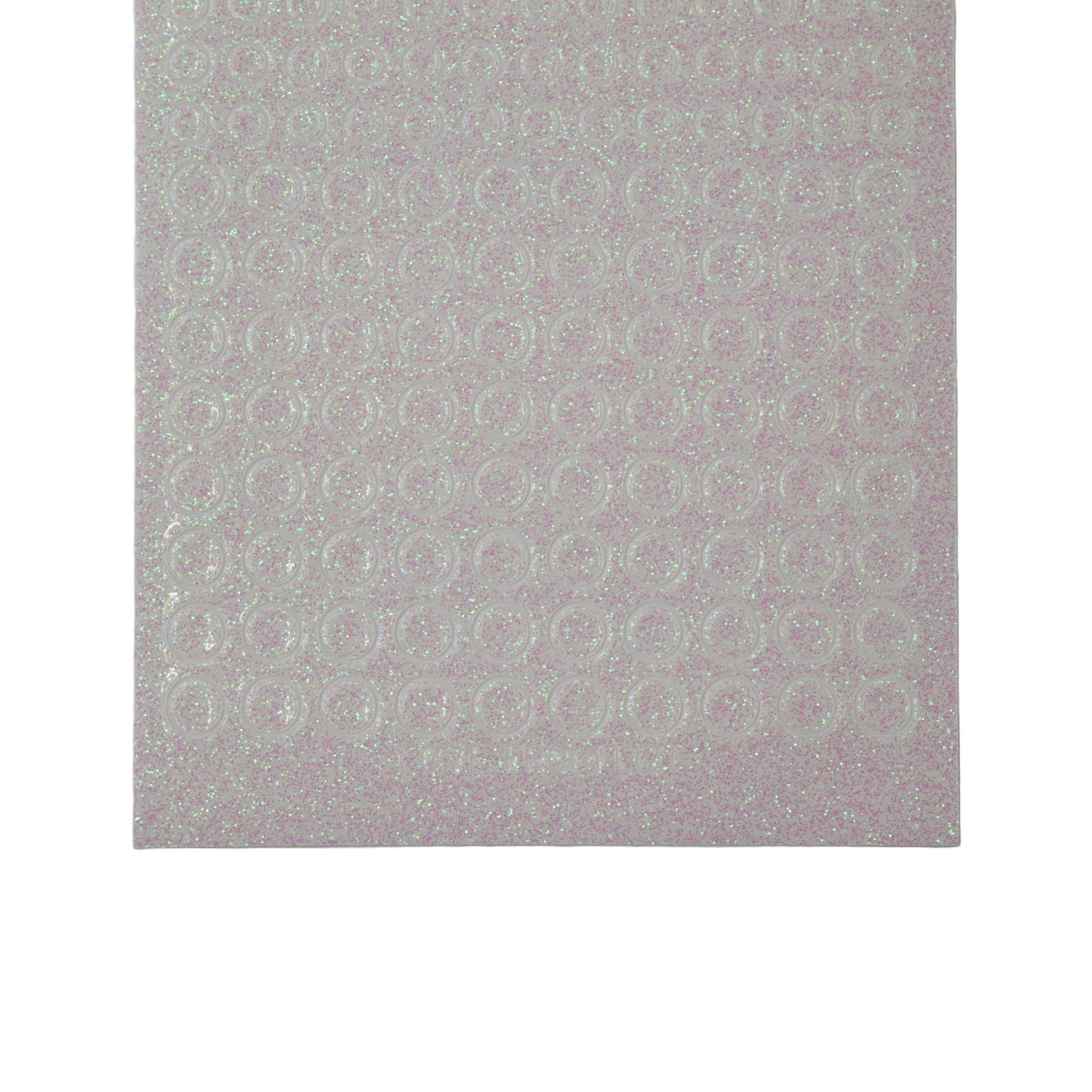 Mini Circles Clear Iridescent Glitter Peel-Off Stickers