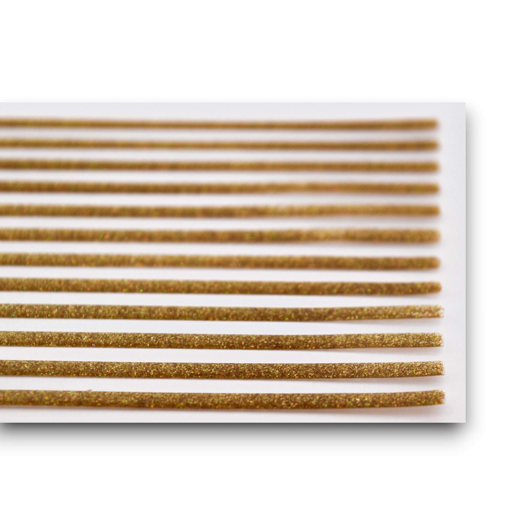 Holographic Wide Gold - 3D Strip Stickers