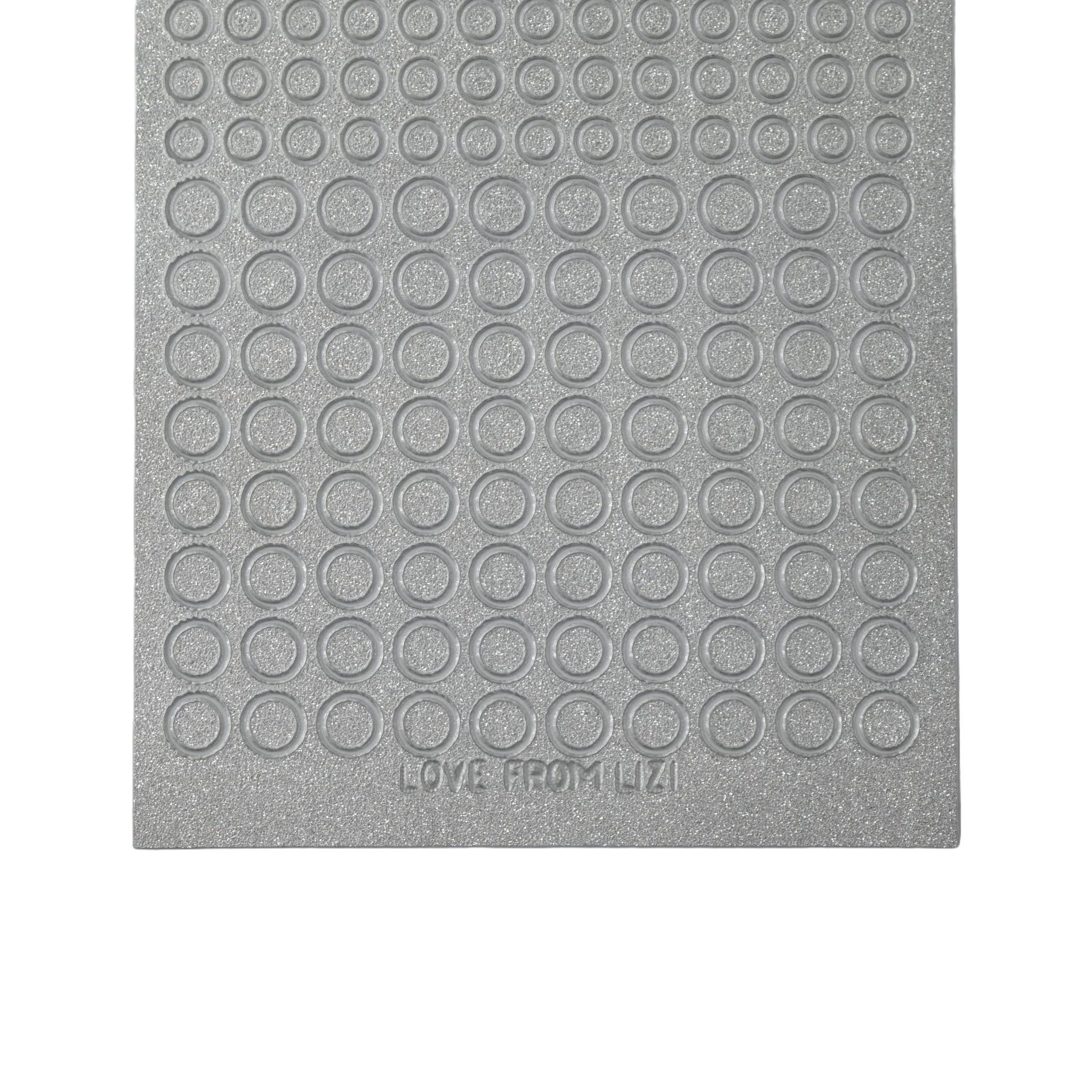 Mini Circles Silver Moondust Peel-Off Stickers