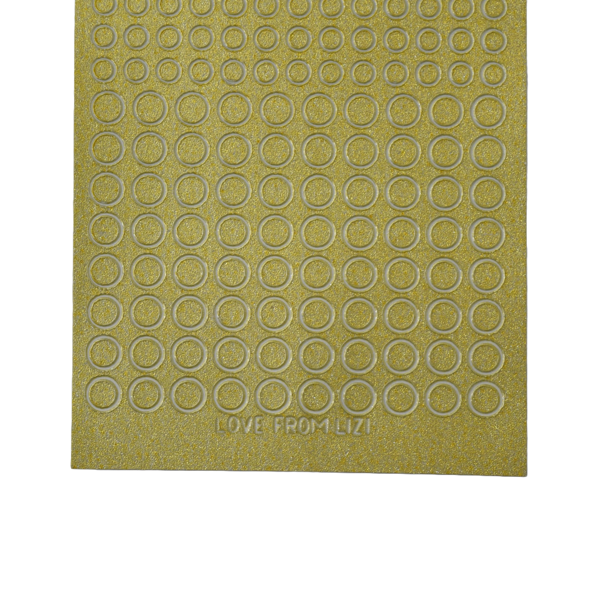 Mini Circles Gold Moondust Peel-Off Stickers