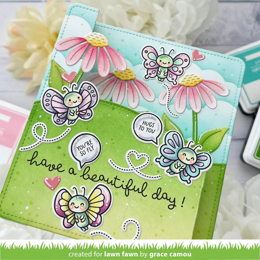 I Like Big Butterflies Stamps by Lawn Fawn