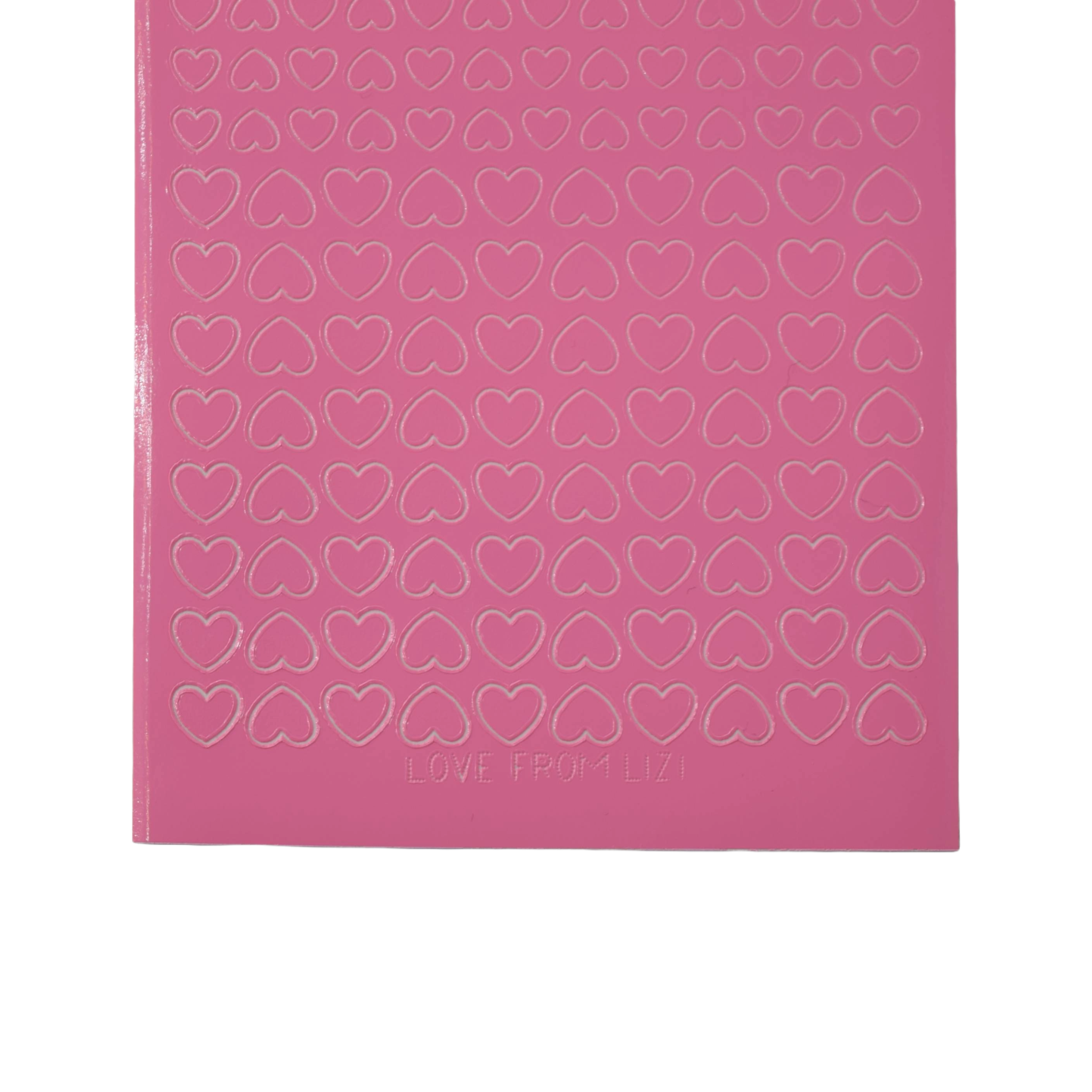 Mini Heart Candy Pink Peel-Off Stickers