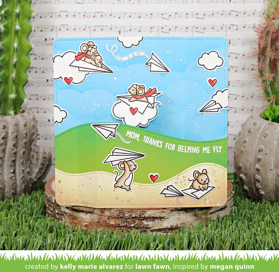 Just Plane Awesome Stamps by Lawn Fawn