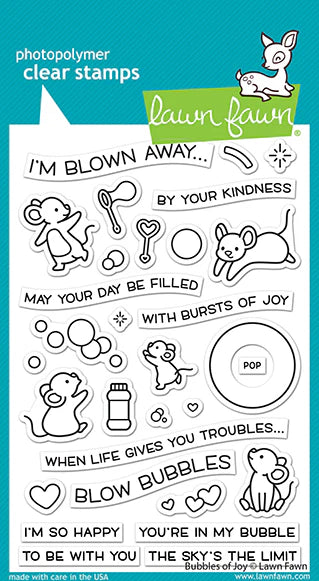 Bubbles Of Joy Stamps by Lawn Fawn