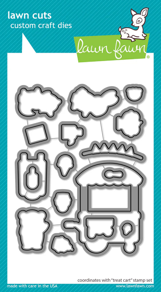 Treat Cart Stamps and Die Bundle by Lawn Fawn