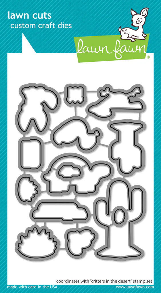 Critters in the desert Stamps and Dies Bundle by Lawn Fawn