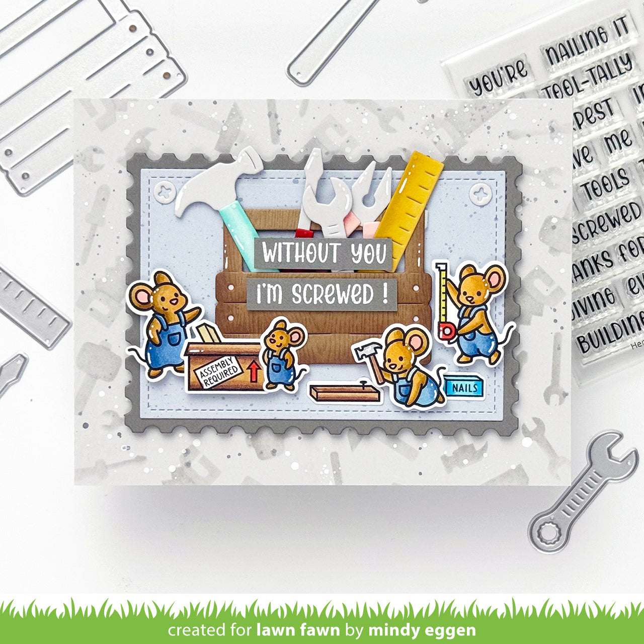 Mice Tools Stamps by Lawn Fawn