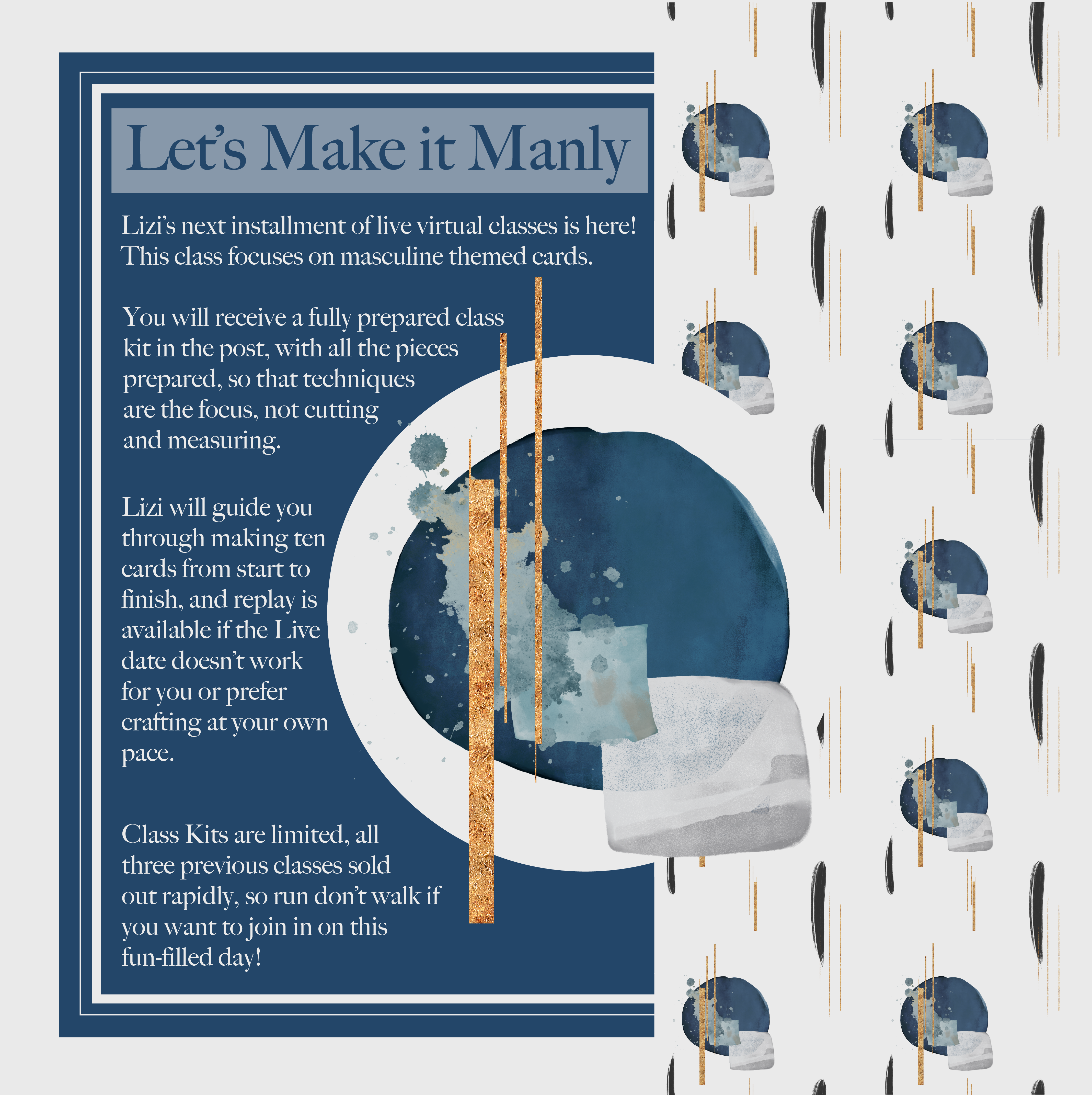 Make it Manly - Class Kit & Virtual Class