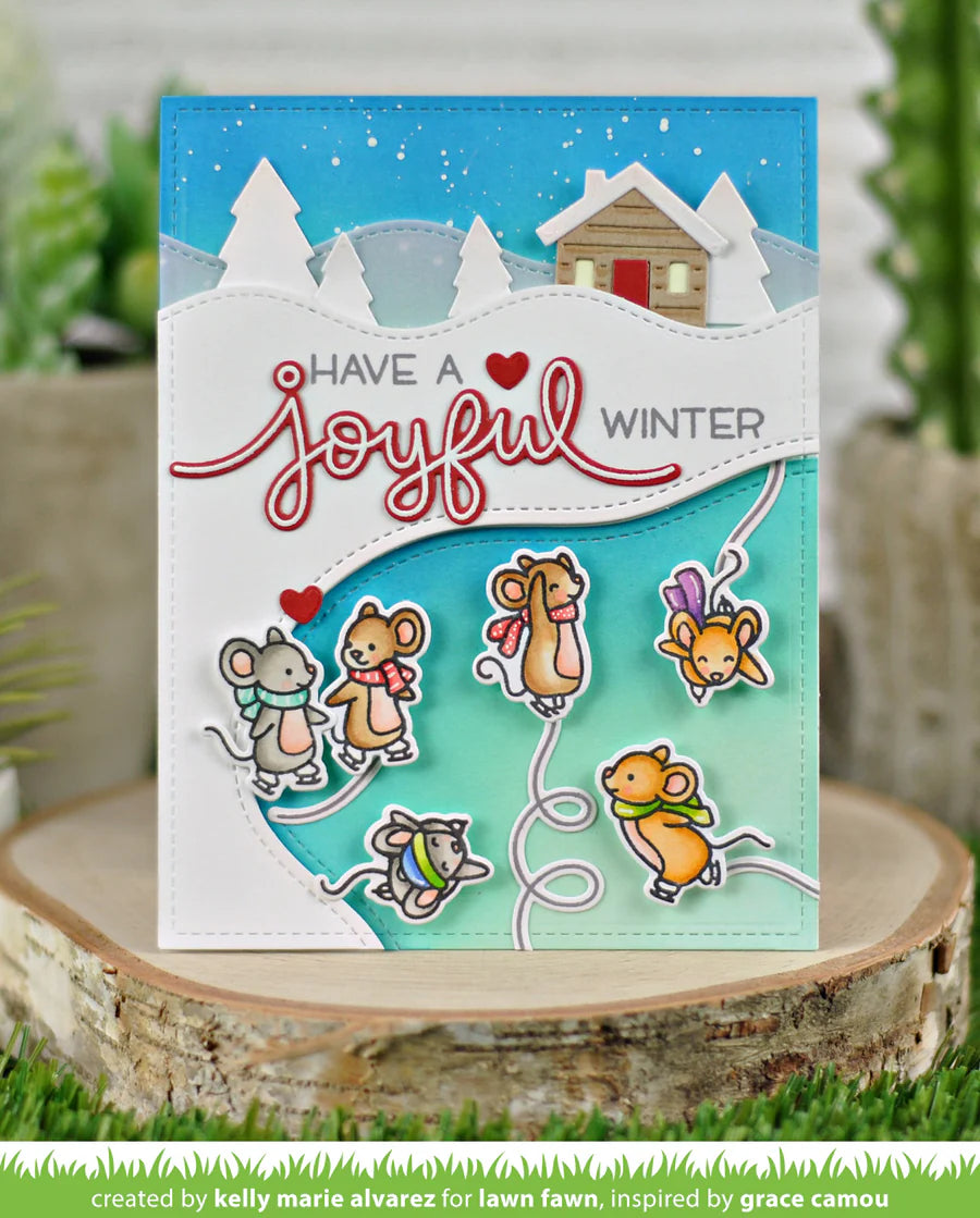 Mice On Ice Stamps by Lawn Fawn