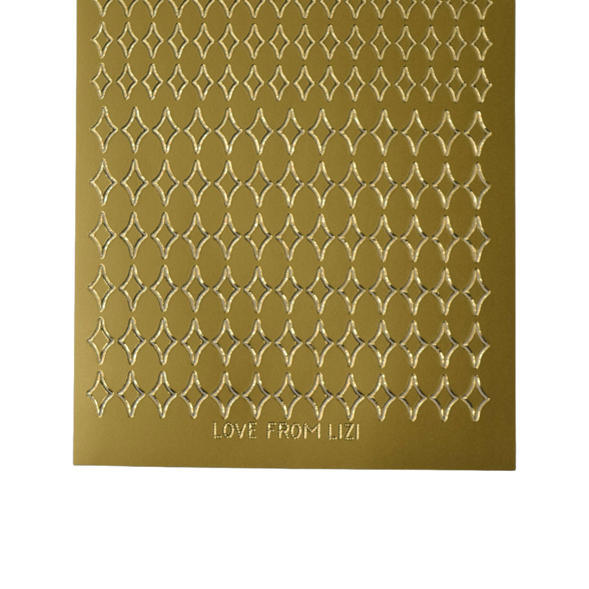 Mini Twinkle Gold Peel-Off Stickers