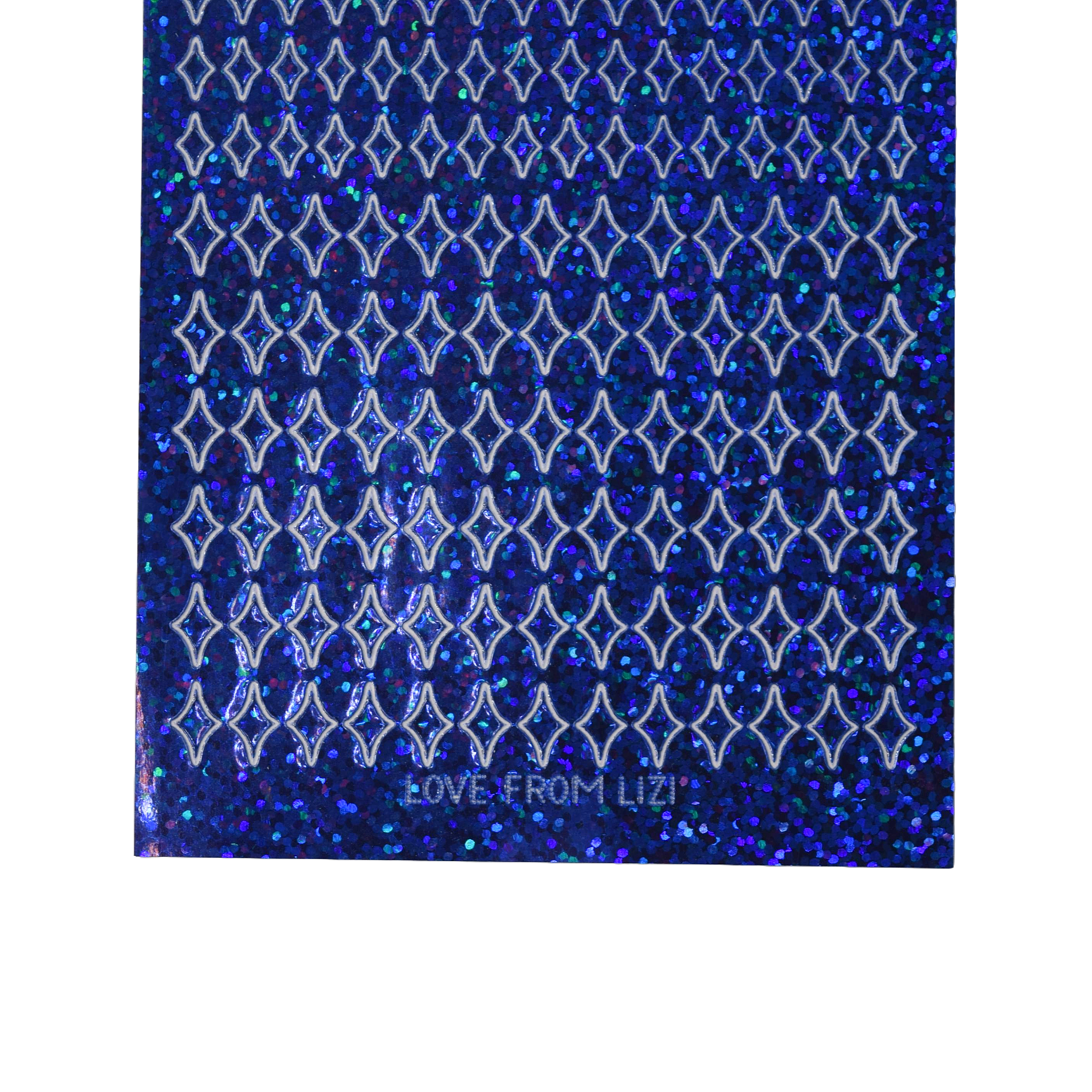 Mini Twinkle Blue Holographic Peel-Off Stickers