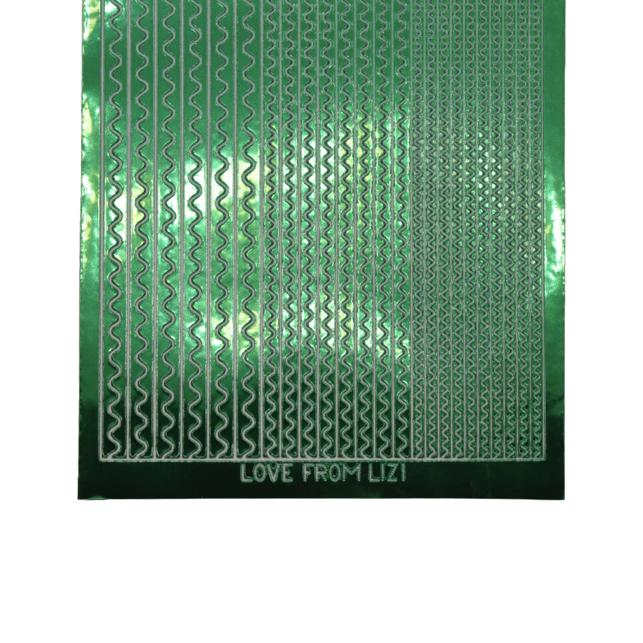 Sway Green Mirror Peel-Off Stickers