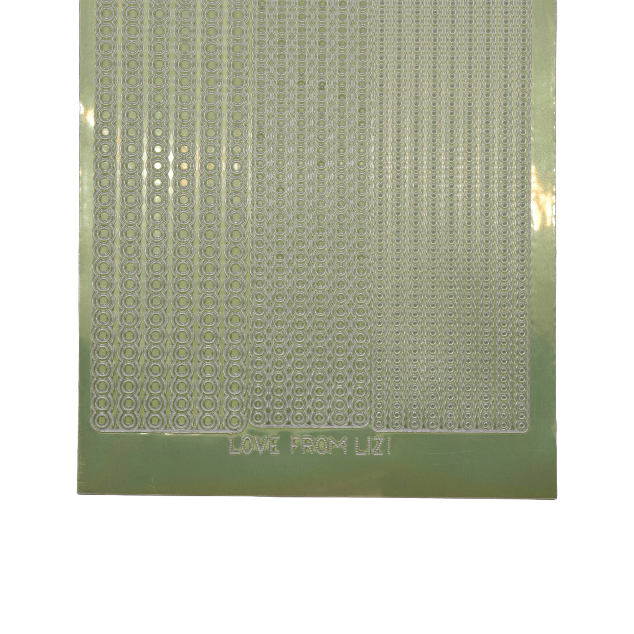 Bubble Apple Green Mirror Peel-Off Stickers