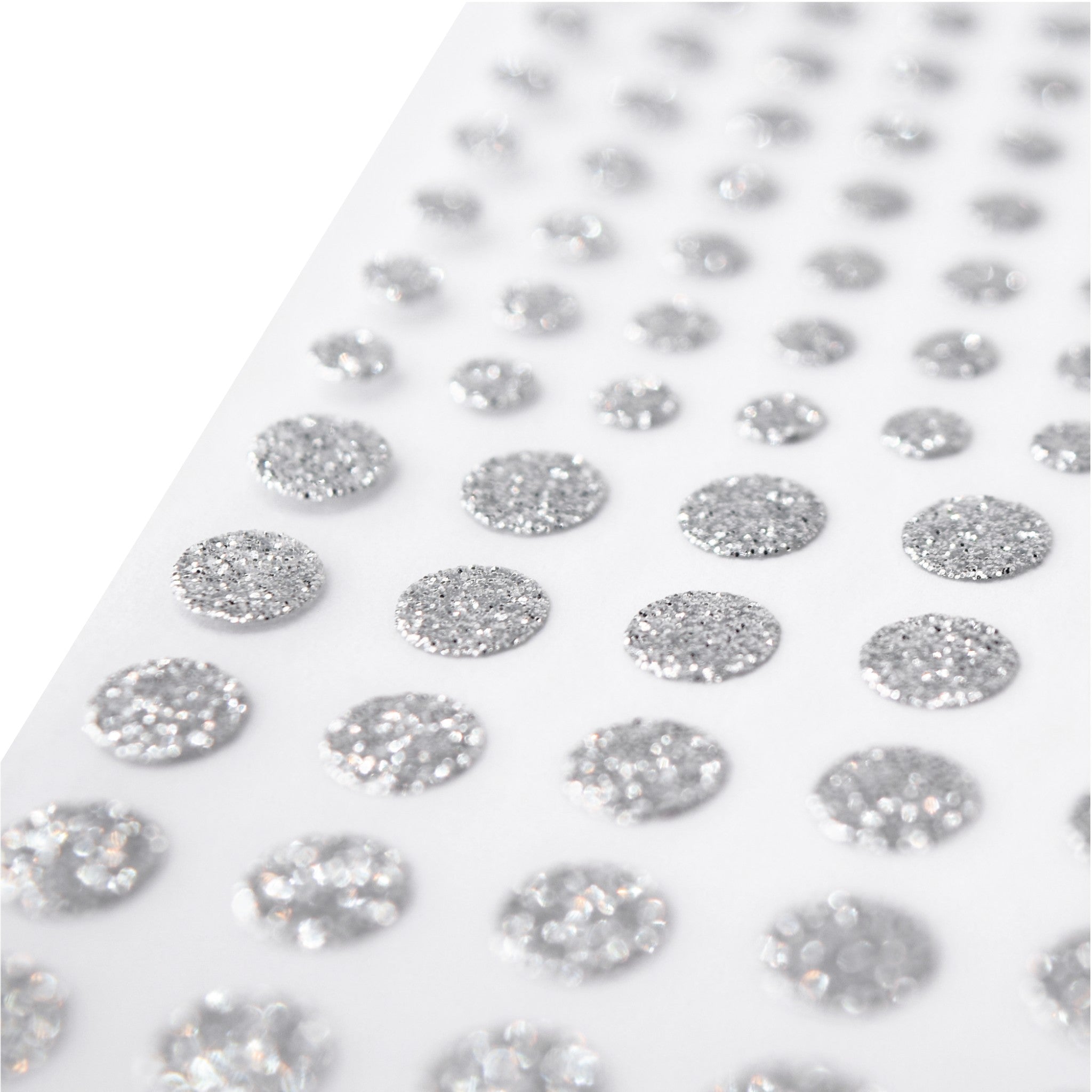 LFL Silver Glitter Dot Stickers