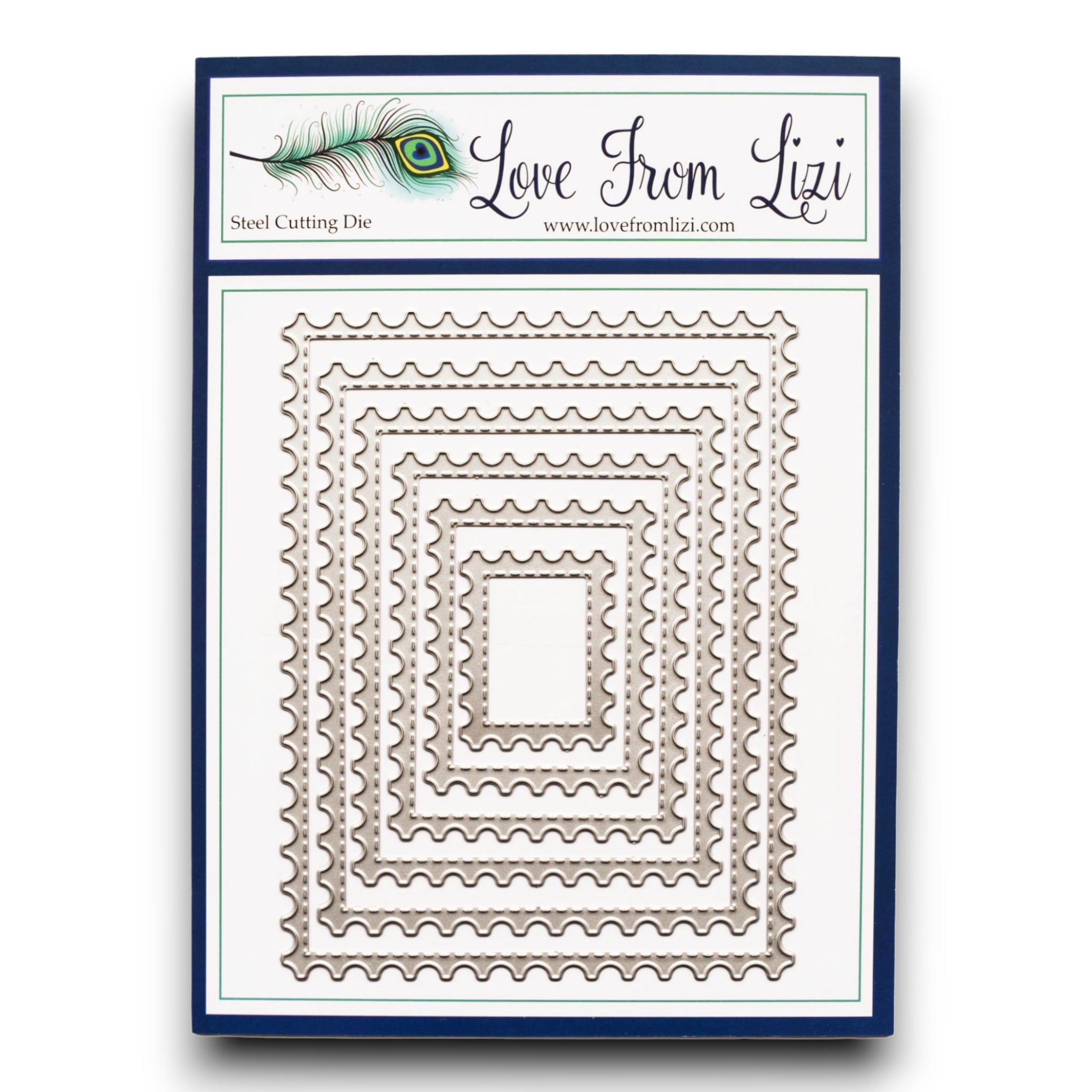 LFL Stitched Postage Stamp Nested Cutting Dies