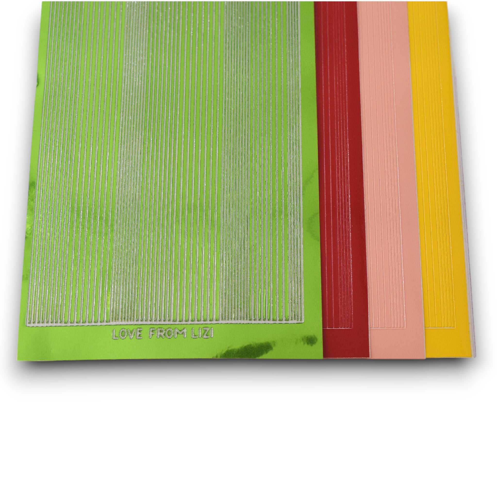 Sweet Summertime - Pin Stripe Peel-Off 4 Pack