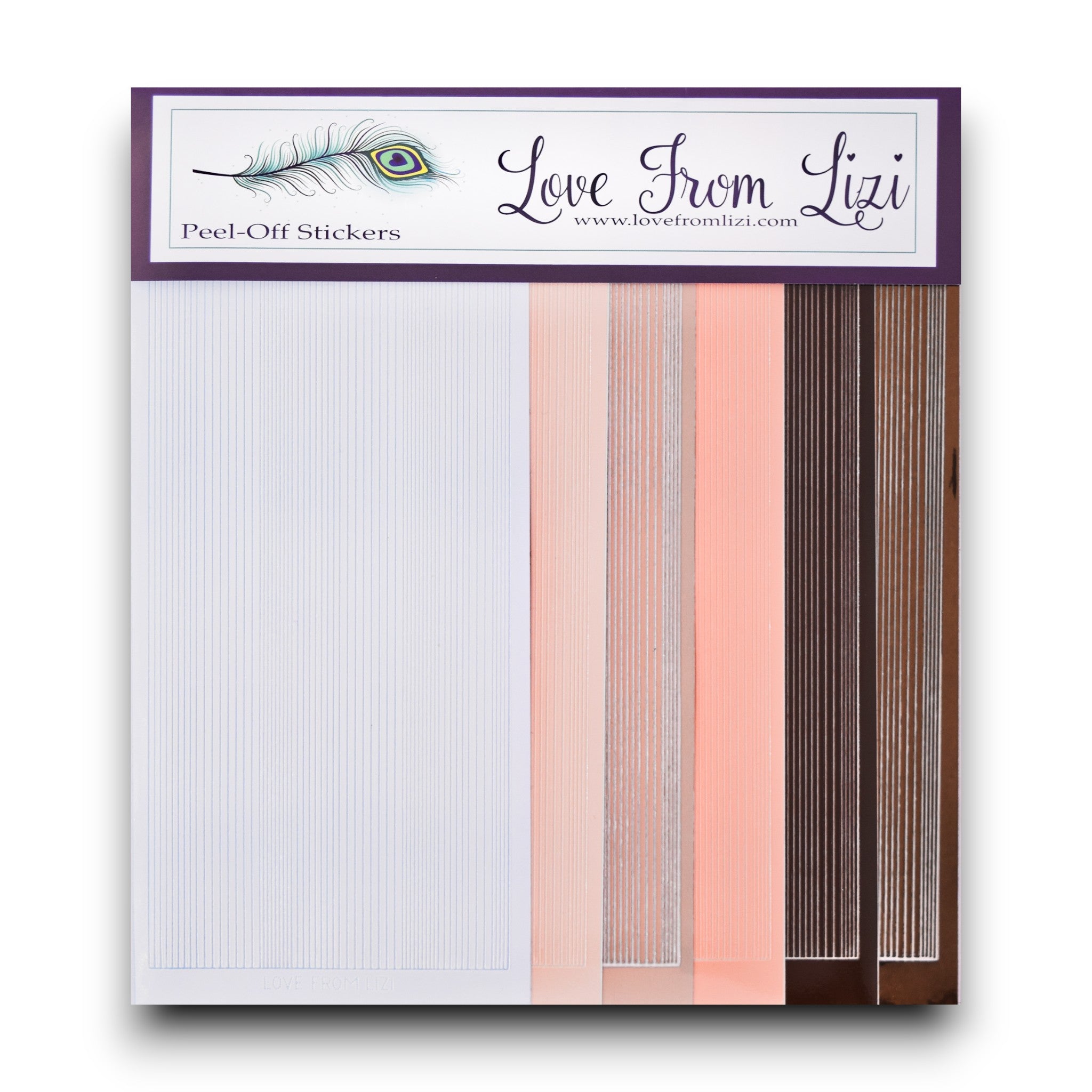 The Neutrals - Pin Stripe Peel-Off 6 Pack