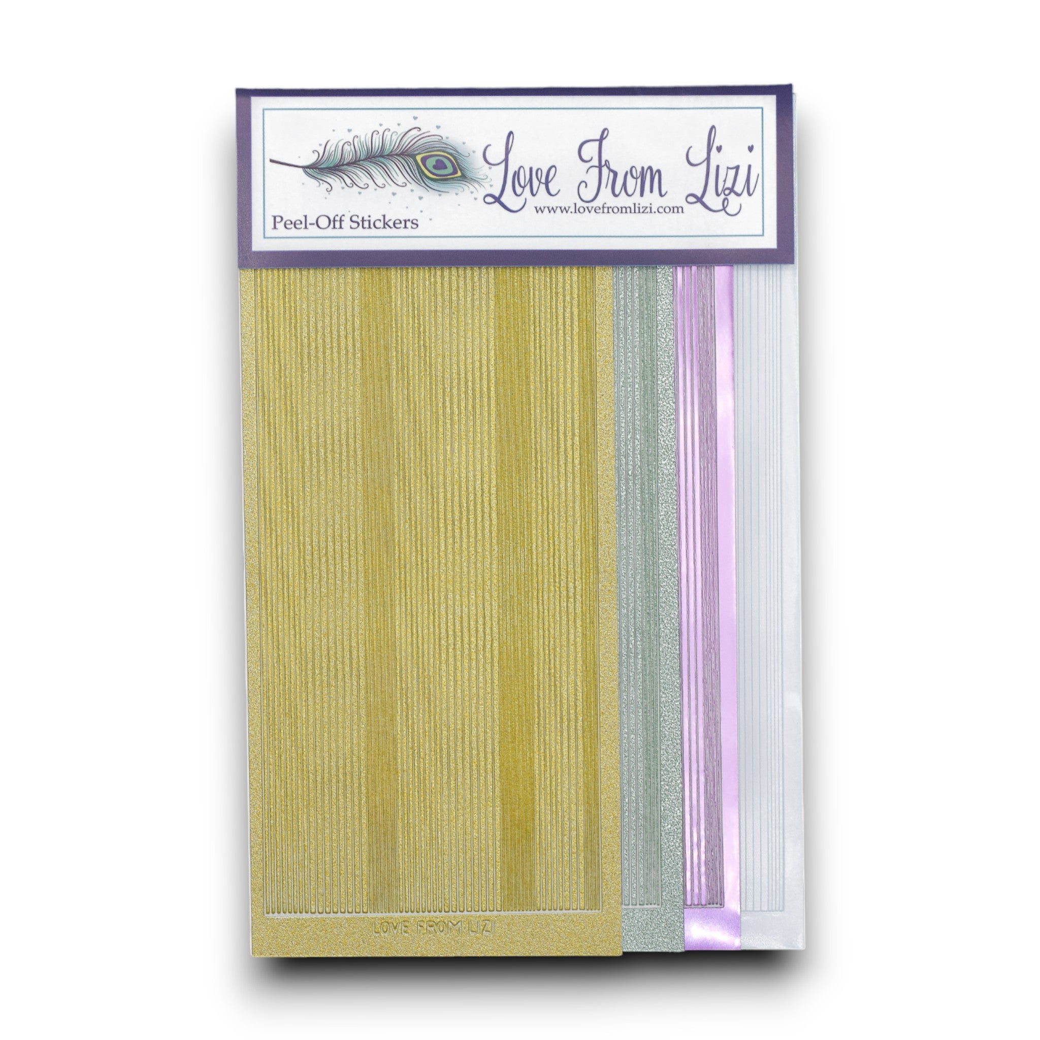 Tropical Escape - Pin Stripe Peel-Off 4 Pack