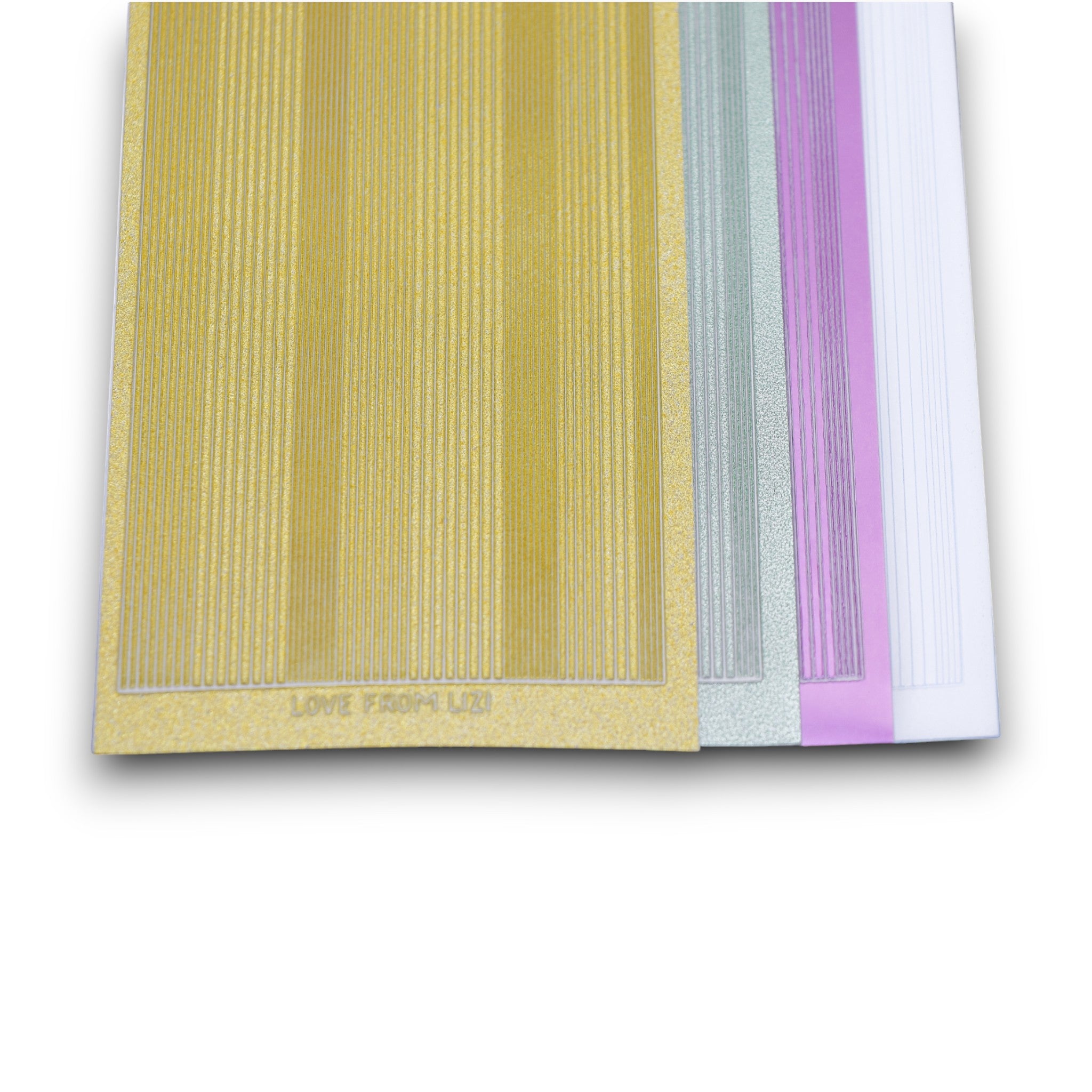 Tropical Escape - Pin Stripe Peel-Off 4 Pack