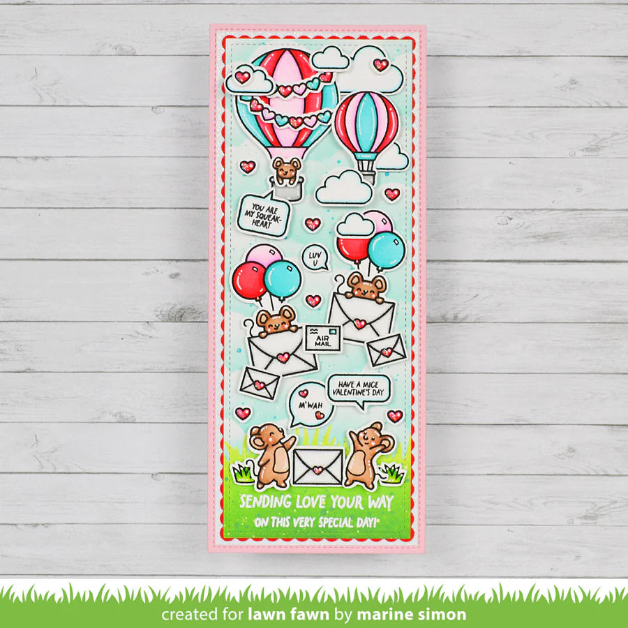 Valentine Mice by Lawn Fawn