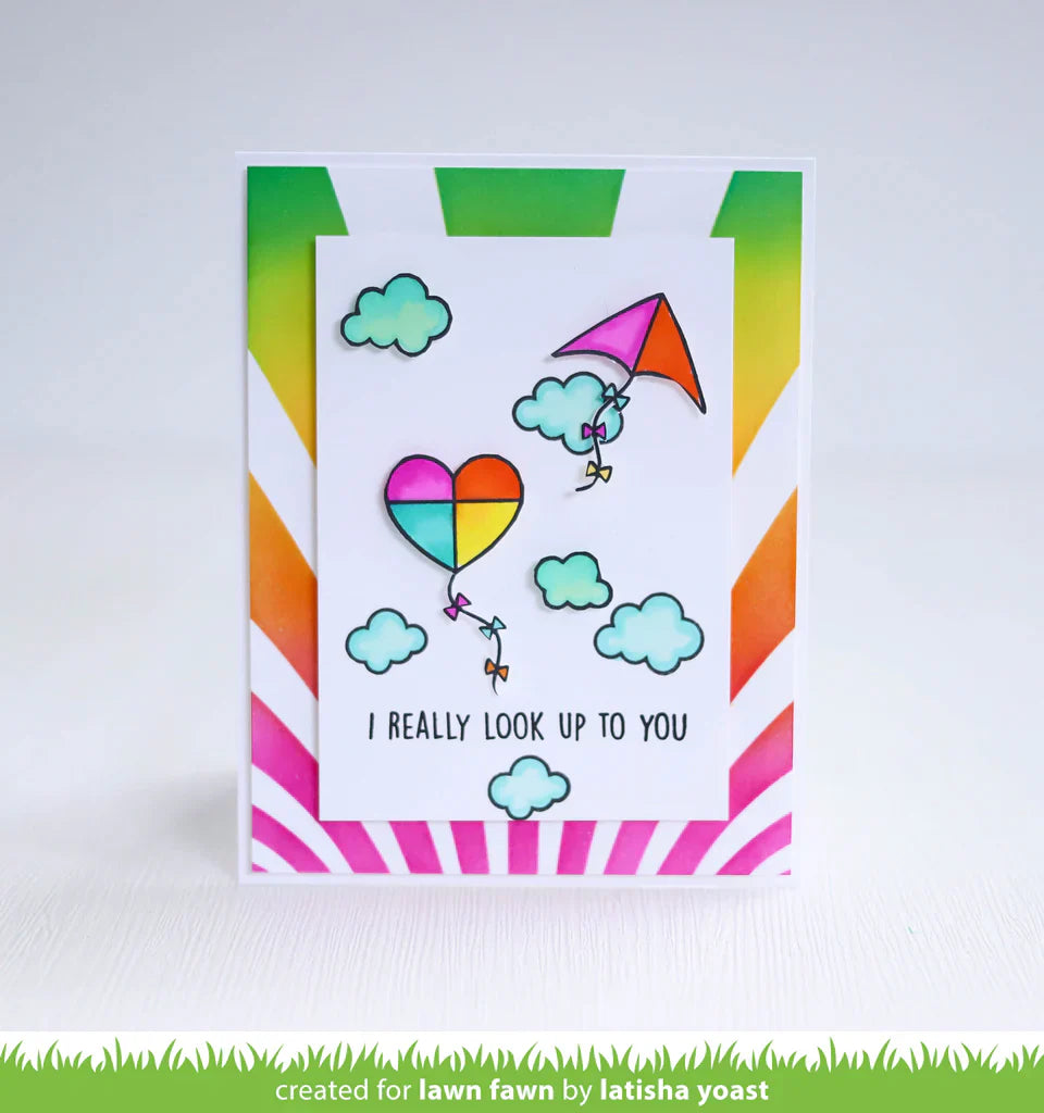 Whoosh, kites! Stamps and Dies Bundle by Lawn Fawn