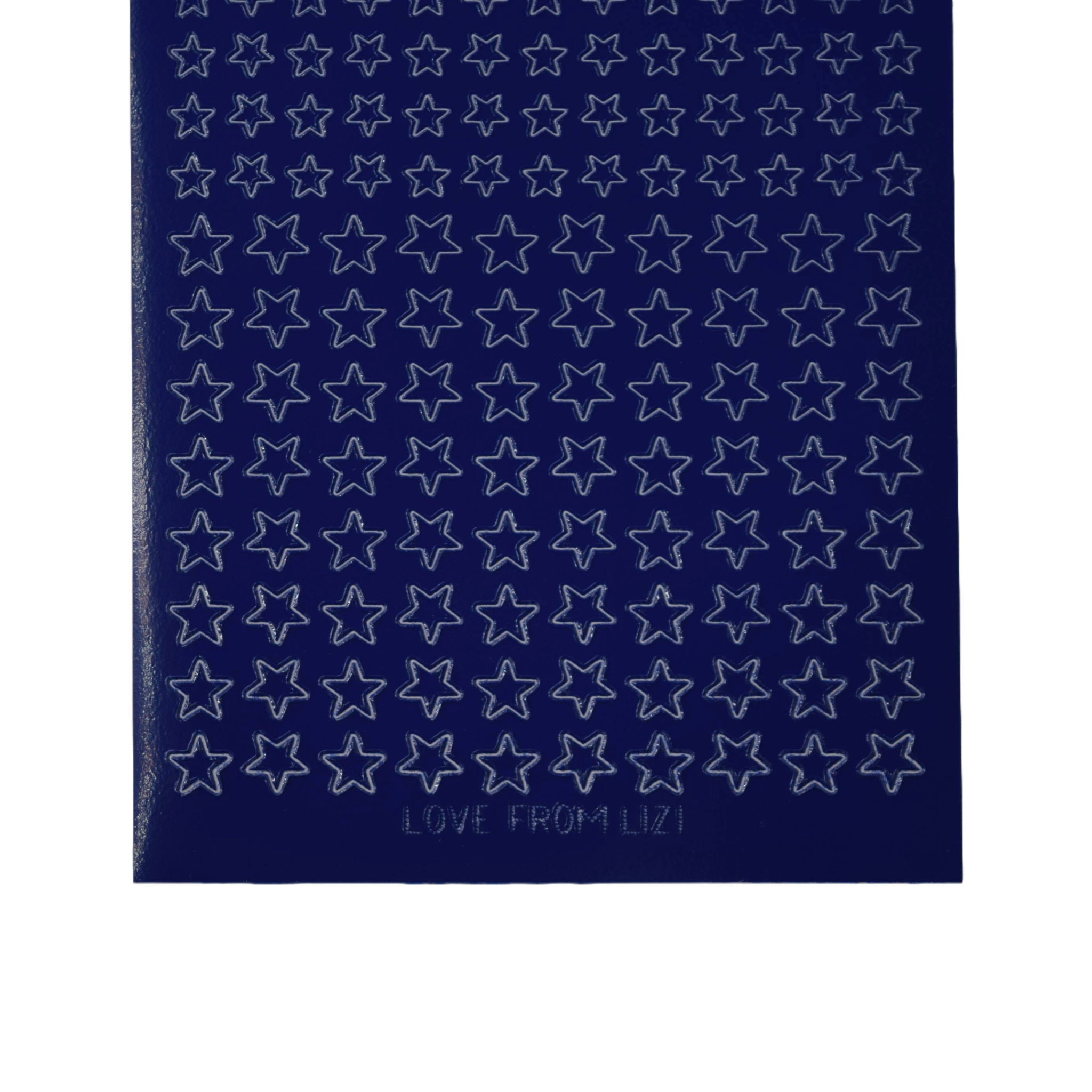 Mini Stars Blueberry Blue Peel-Off Stickers