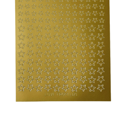 Mini Stars Matte Gold Peel-Off Stickers