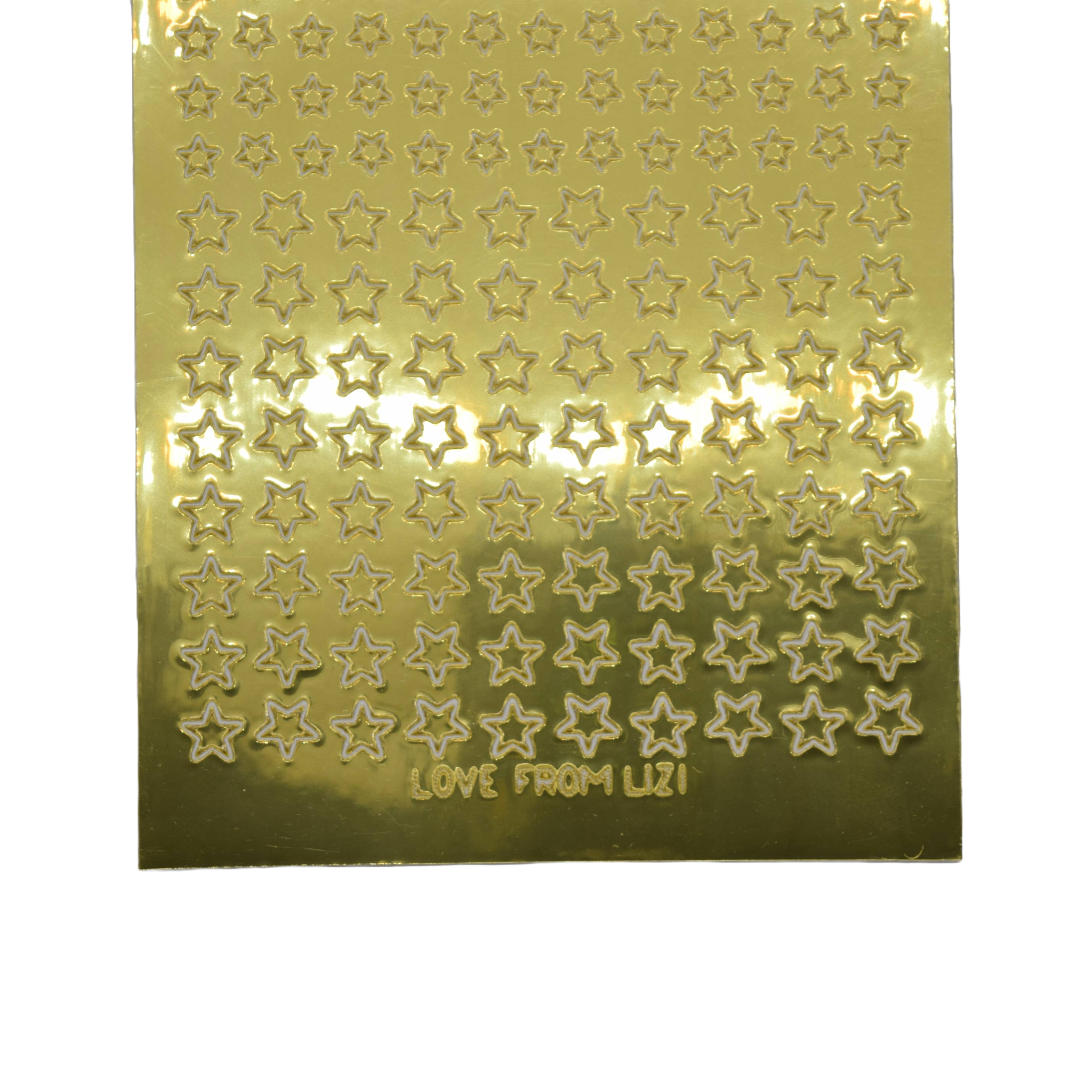 Mini Stars Gold Mirror Peel-Off Stickers