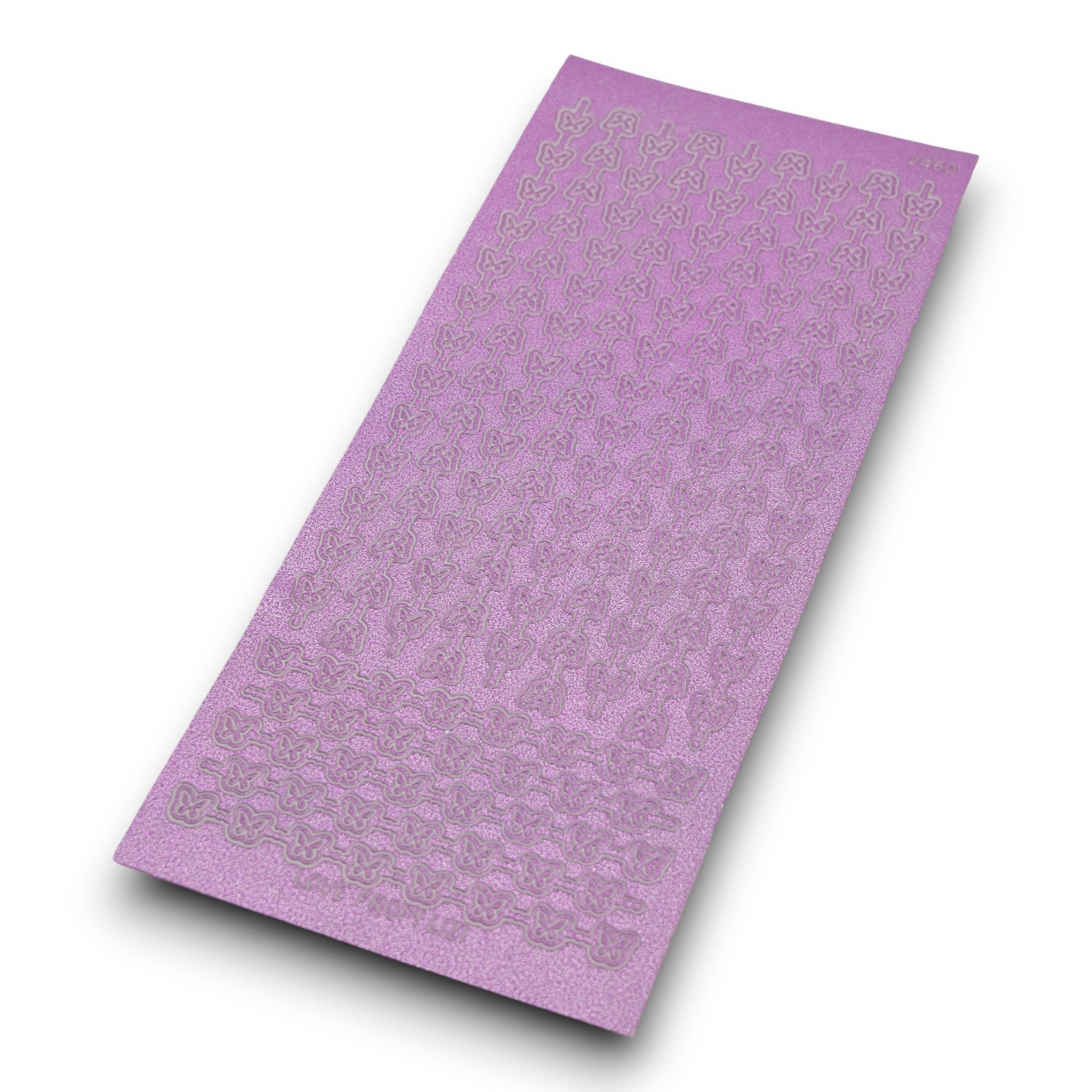 Butterfly Border Mauve Moondust Peel-Off Stickers