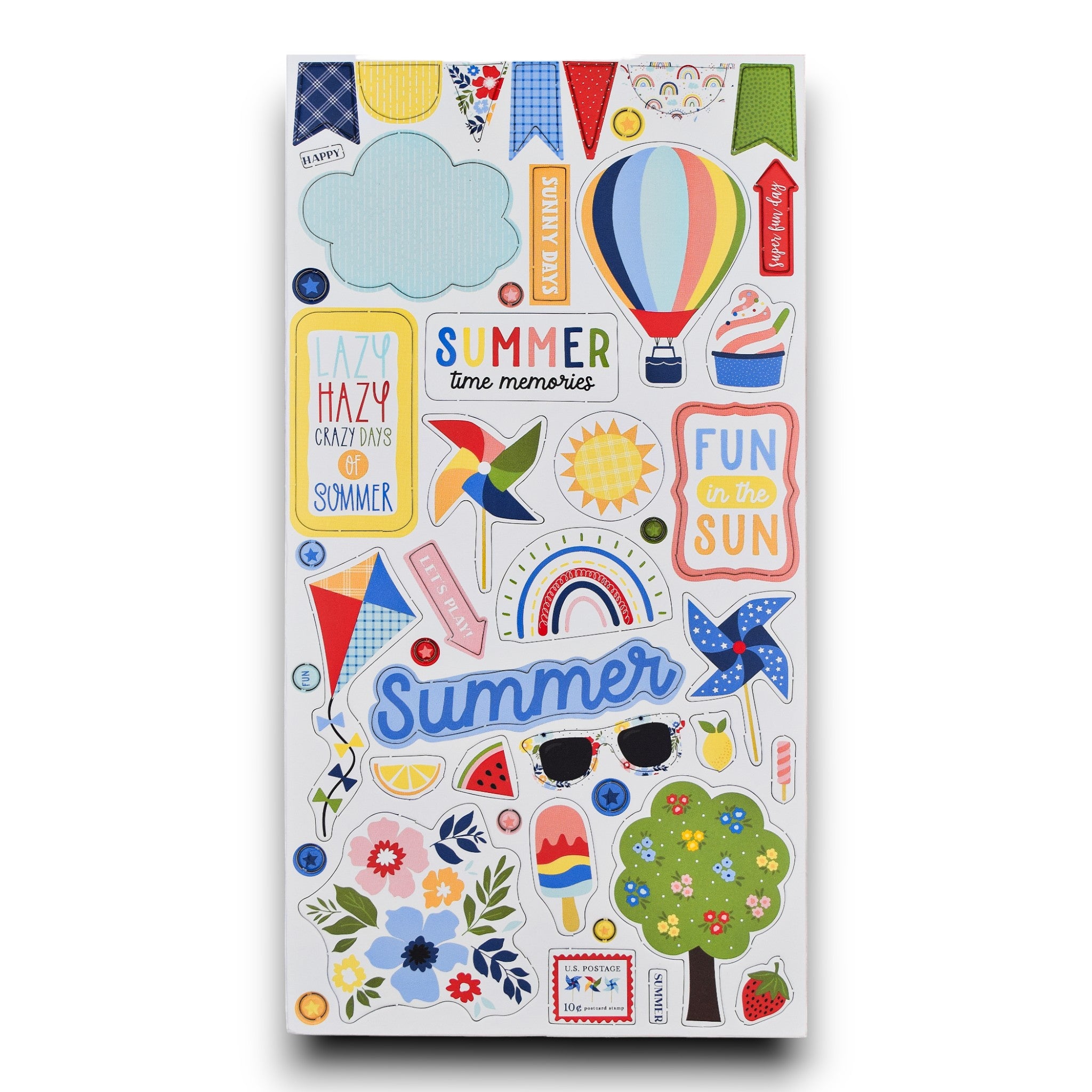 Sweet Summertime - Chipboard Icons and Sentiments