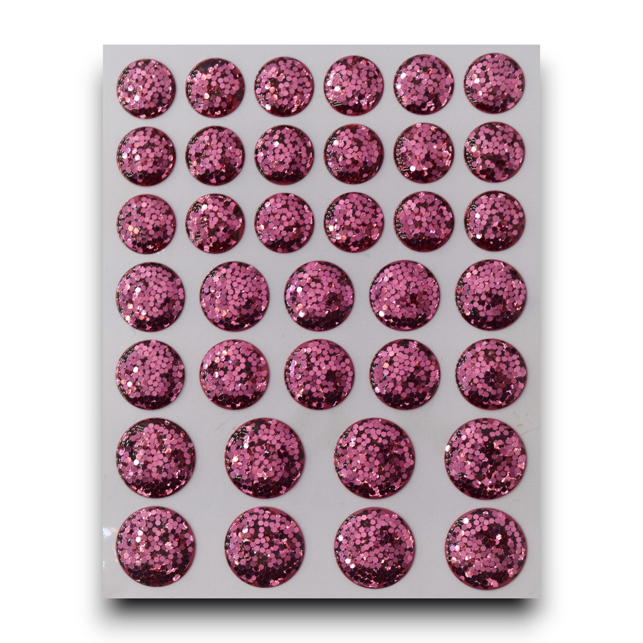 Deep Pink Glitter Gems - Medium