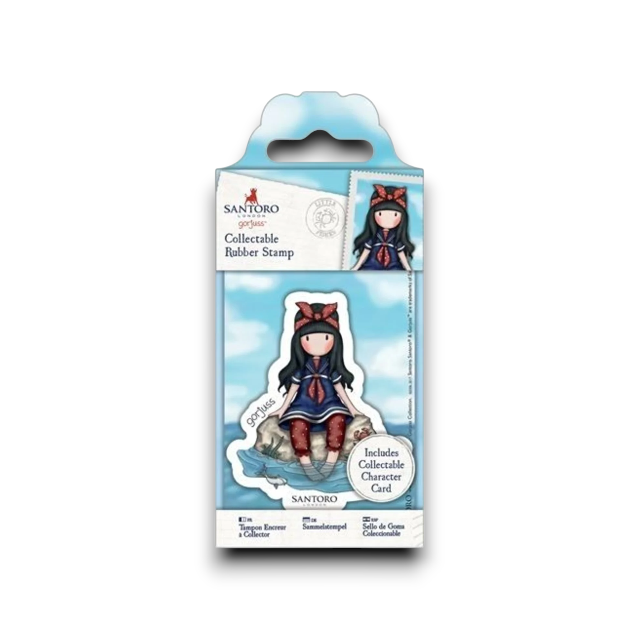 Santoro Rubber Stamp - Little Fishes Mini
